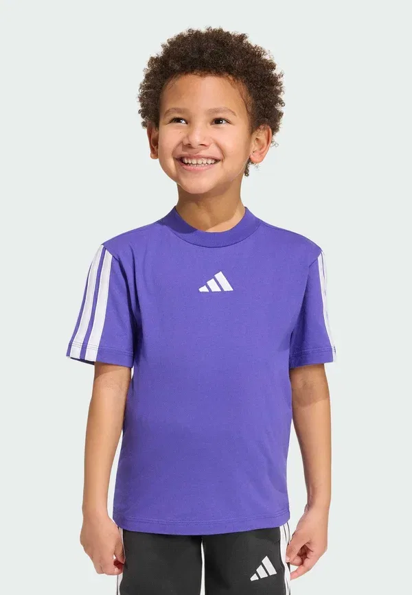 Детская базовая футболка - футболка с принтом Adidas Sportswear, фиолетовый