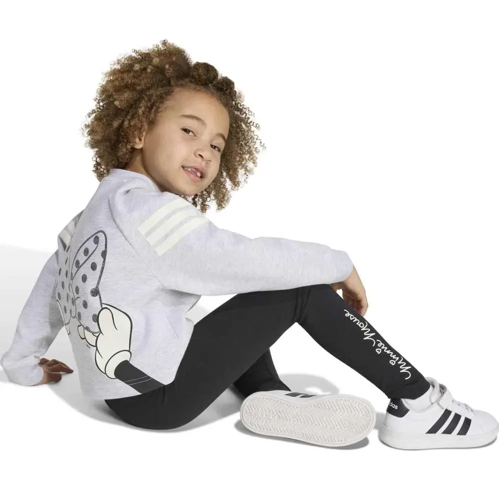 Детский спортивный комплект с принтом Minnie Mouse Adidas Disney Minnie Mouse Jogger LG set, Black — фото 4