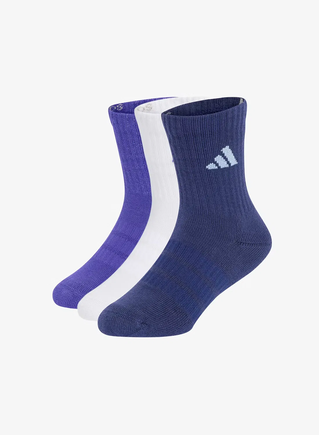 Носки с поддержкой свода стопы 3 пары Adidas, фиолетовый