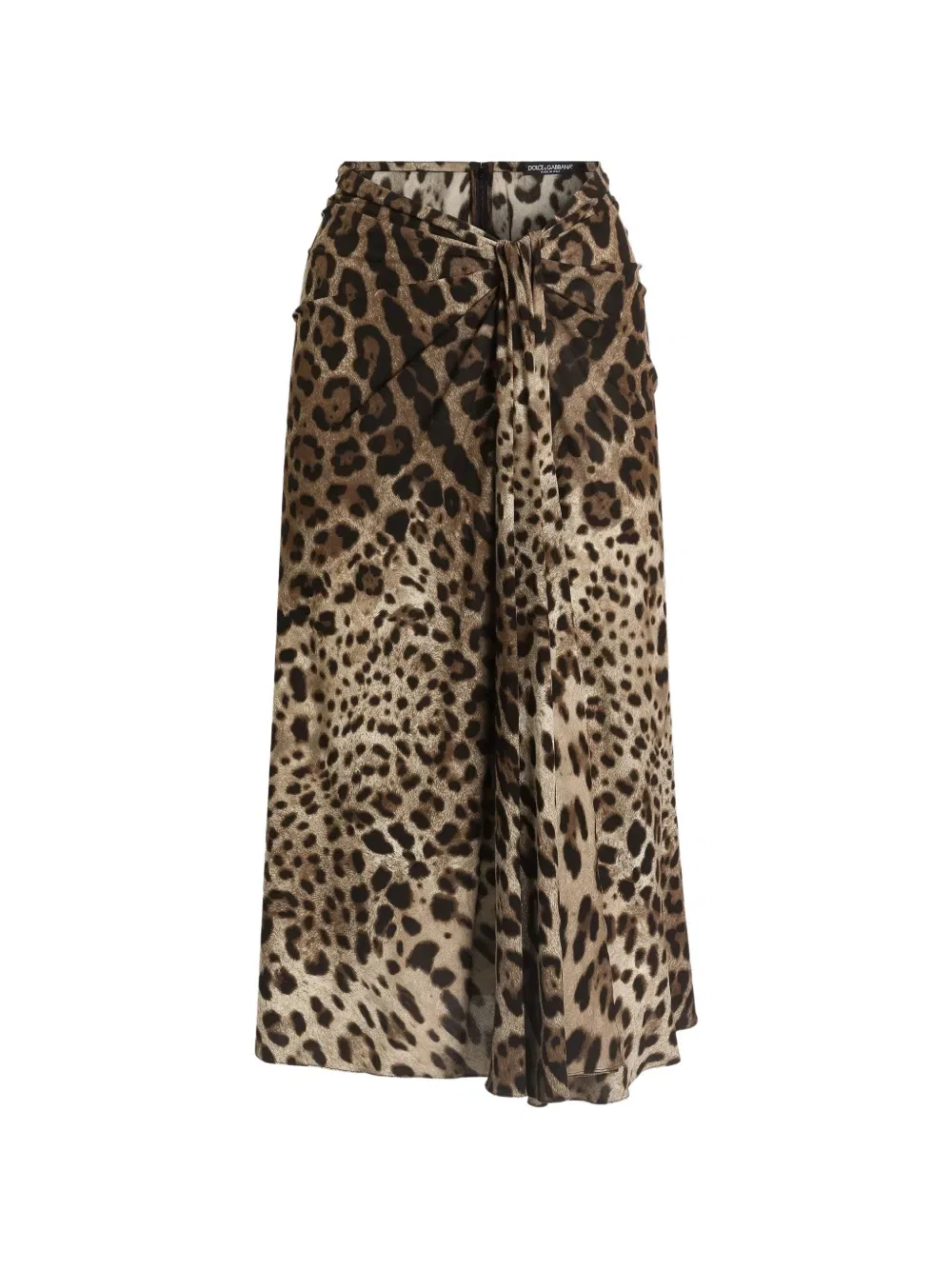 Юбка из хлопка Leo Dolce & Gabbana, бежевый