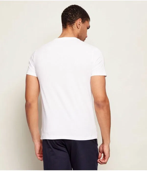 Мужской комплект футболок 2 штуки Custom Slim Fit Polo Ralph Lauren, белый — фото 4