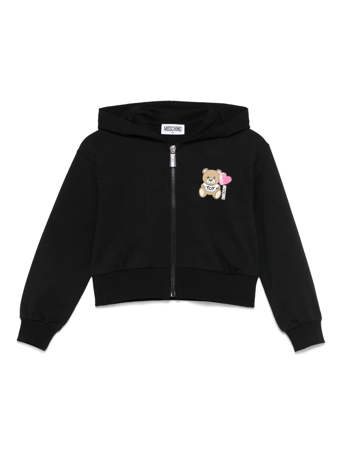 Толстовка с капюшоном для девочек Boutique Moschino, черный