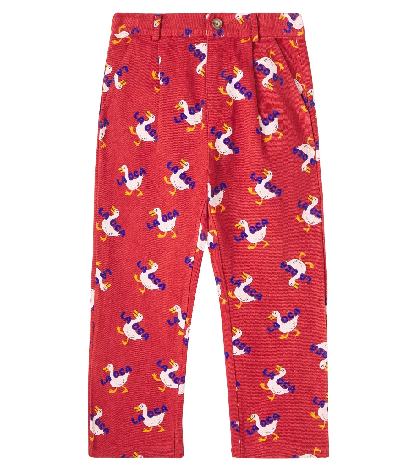 Брюки хлопковые La Oca Bobo Choses, красный