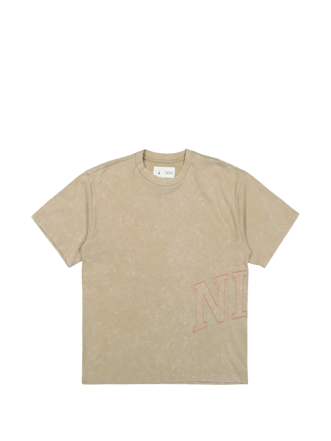 Футболка с коротким рукавом, 100% хлопок Nike, нейтральные