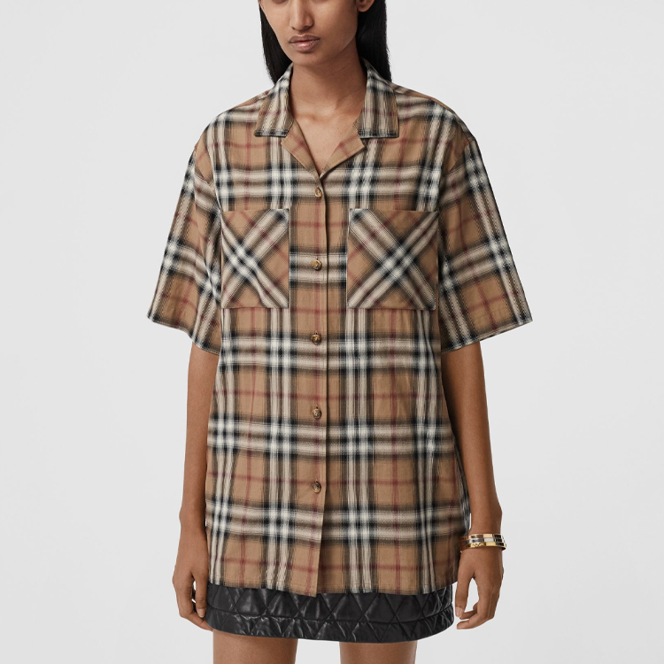 Рубашка Burberry, женская, бич б??, летняя