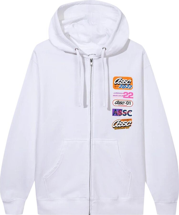 

Худи Anti Social Social Club Hot Nights Zip Hoodie White, белый