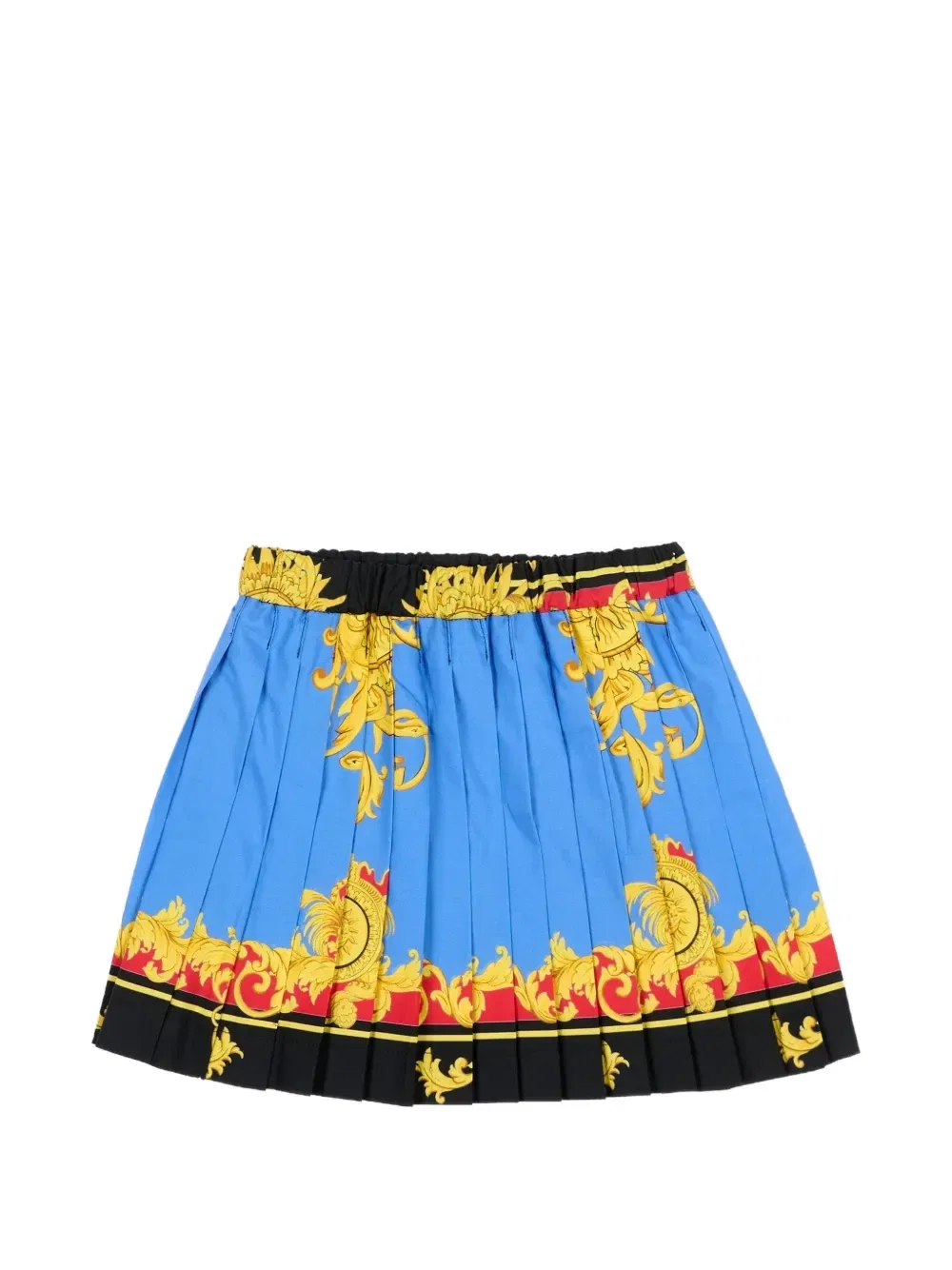 Плиссированная юбка Versace Kids, синий — фото 2