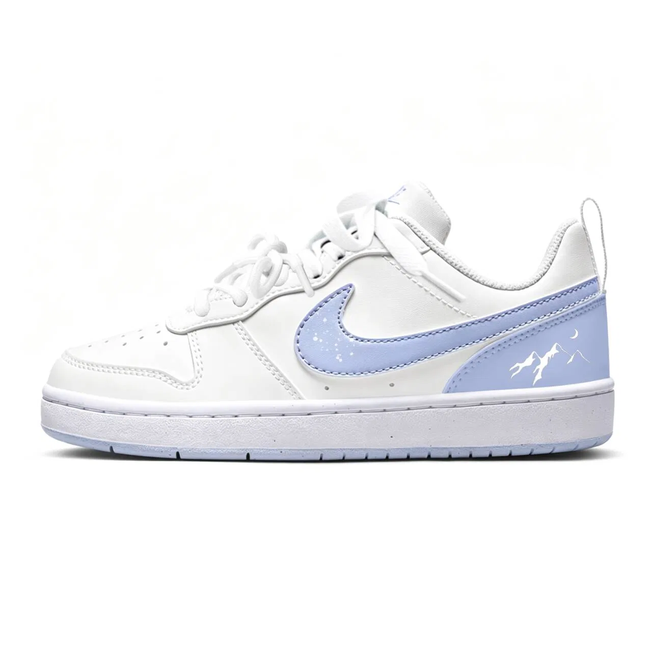 Детские кеды Nike Court Borough Skateboard Shoes Unisex Low Top White — фото 4