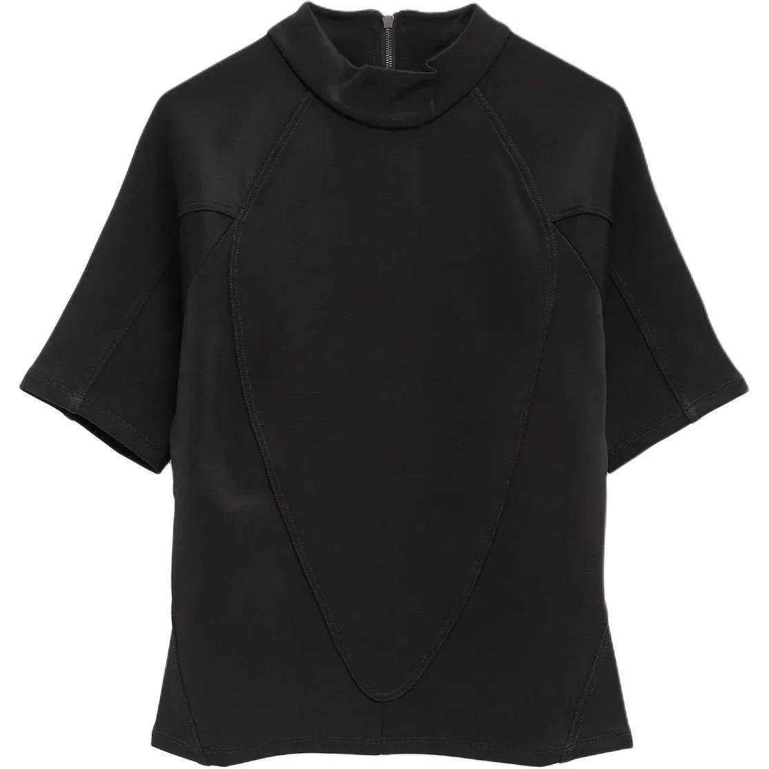 Мужская футболка с воротником-стойкой Black GUCCI, Black