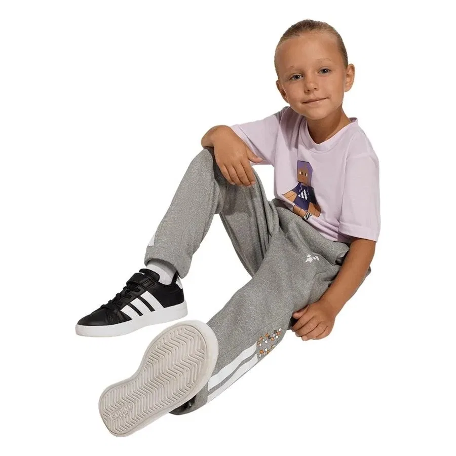 Детская футболка с длинным рукавом LK MC TR TEE adidas, Фиолетовый — фото 4