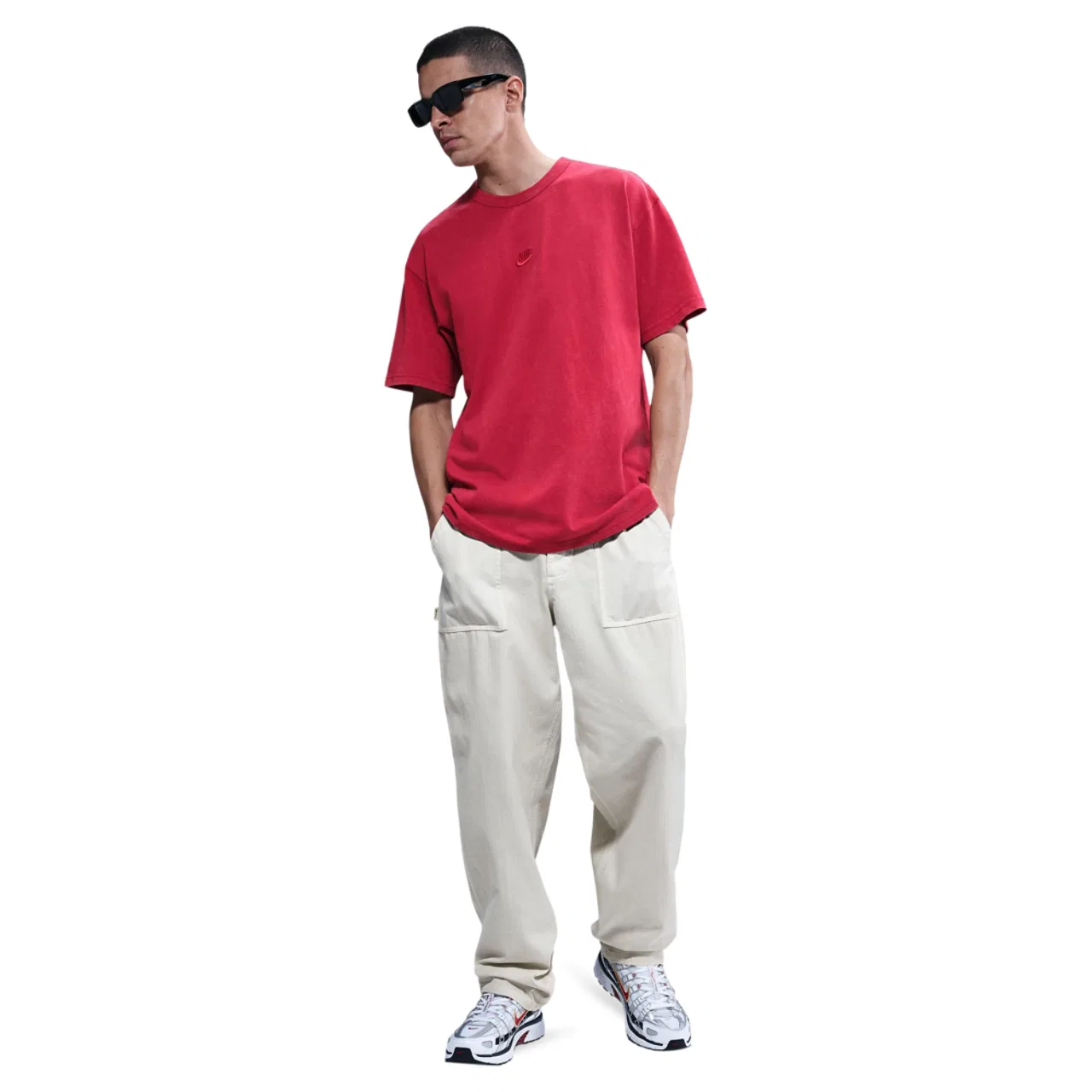 Футболка мужская Essential M90 Seasonal Nike, цвет Gym Red/Red — фото 4