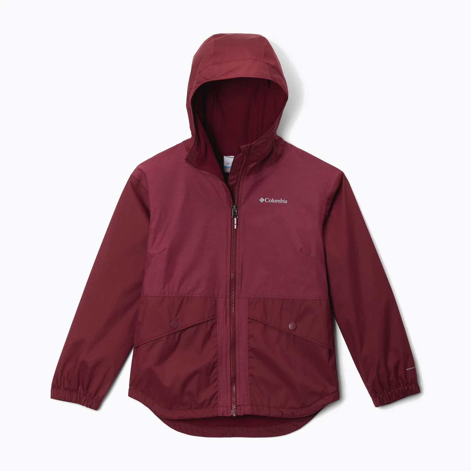 Детская дождевая куртка с флисом Columbia Rainy Trails II Fleece, Rot