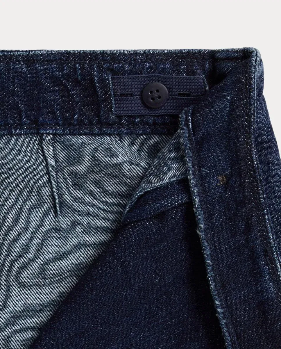 Детская юбка для девочек джинсовая Polo Ralph Lauren, Azul Marino — фото 3