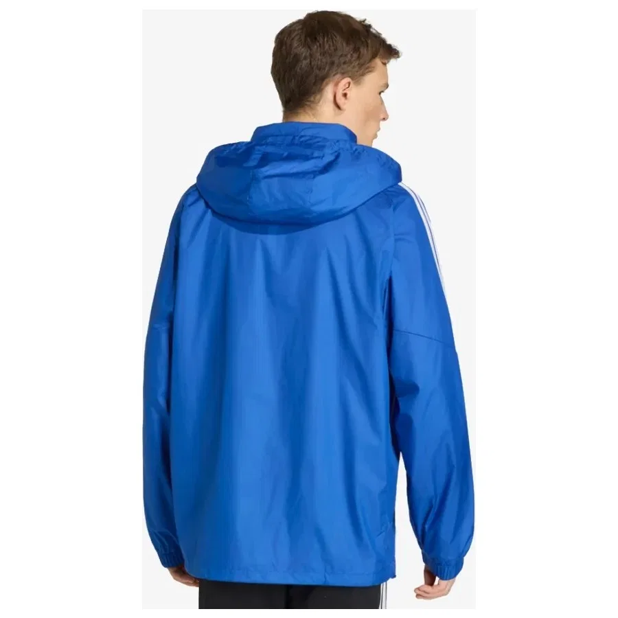 Ветровка мужская с капюшоном Tiro26 League Windbreaker adidas, Синий — фото 3