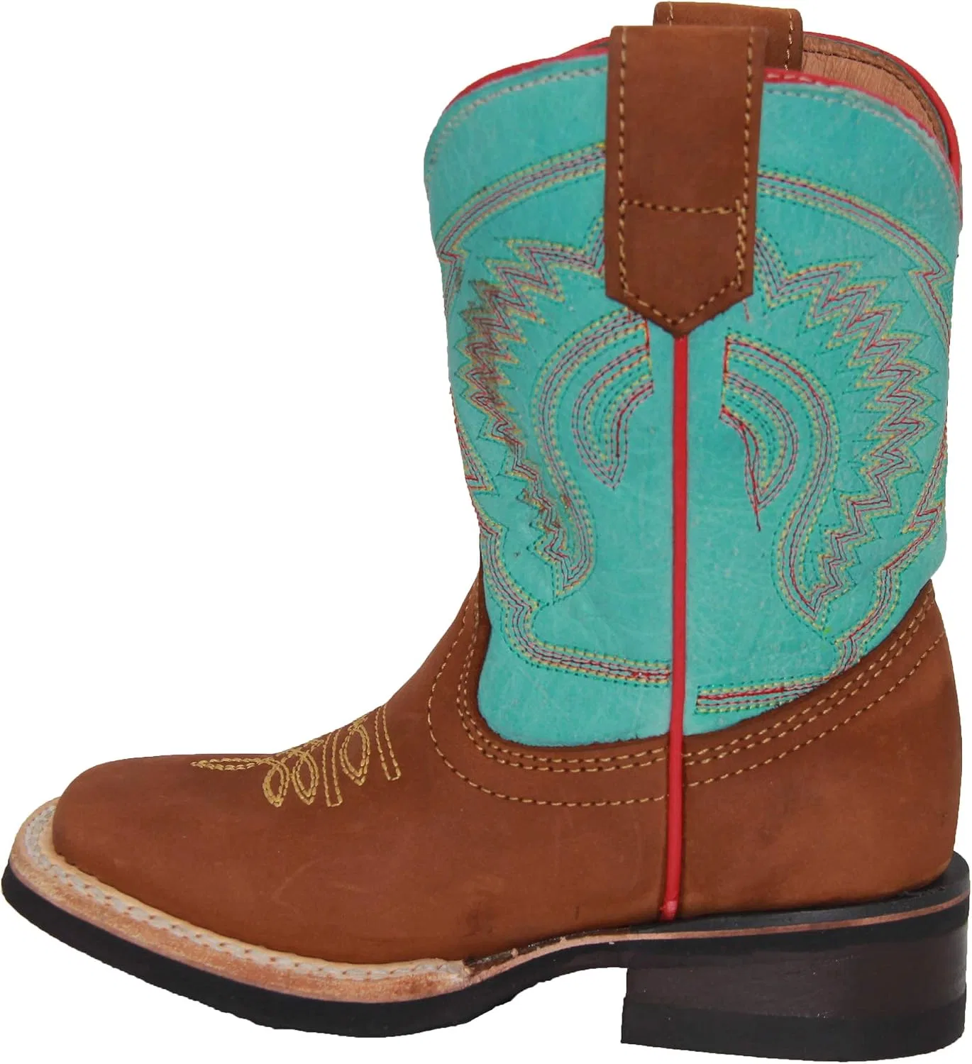 Детские сапоги для девочек с принтом Kids Western Boots Girls Cowgirl Cowboy Boot The Western Shops, Blue Tang — фото 4