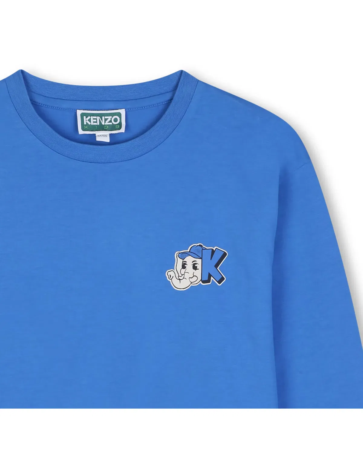 Детская футболка с длинным рукавом с принтом Kenzo Kids, Verde — фото 2