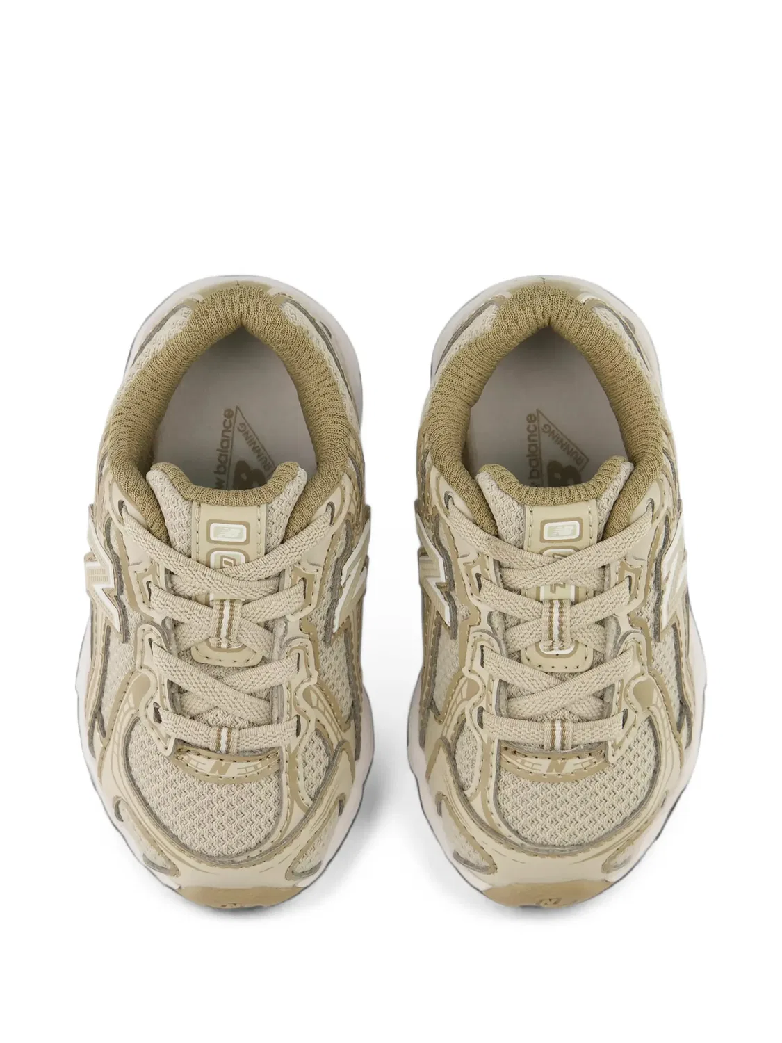 Кроссовки 740 на эластичных шнурках New Balance Kids, нейтральные цвета — фото 4