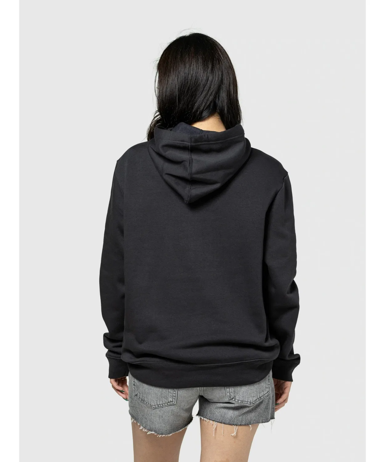 Женский унисекс худи с длинным рукавом на флисе, с логотипом GAP, Black — фото 2