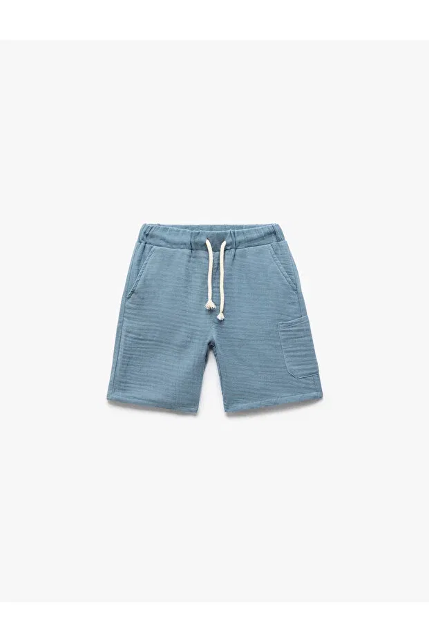 Детские шорты для мальчиков хлопковые Basics Koton, Blue