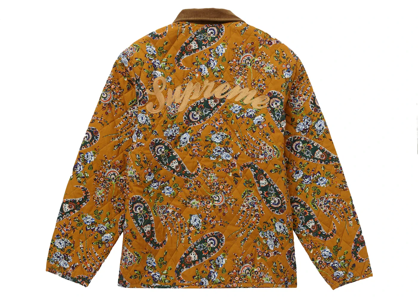 Мужская куртка с принтом Supreme Jacket, Mustard Paisley — фото 3