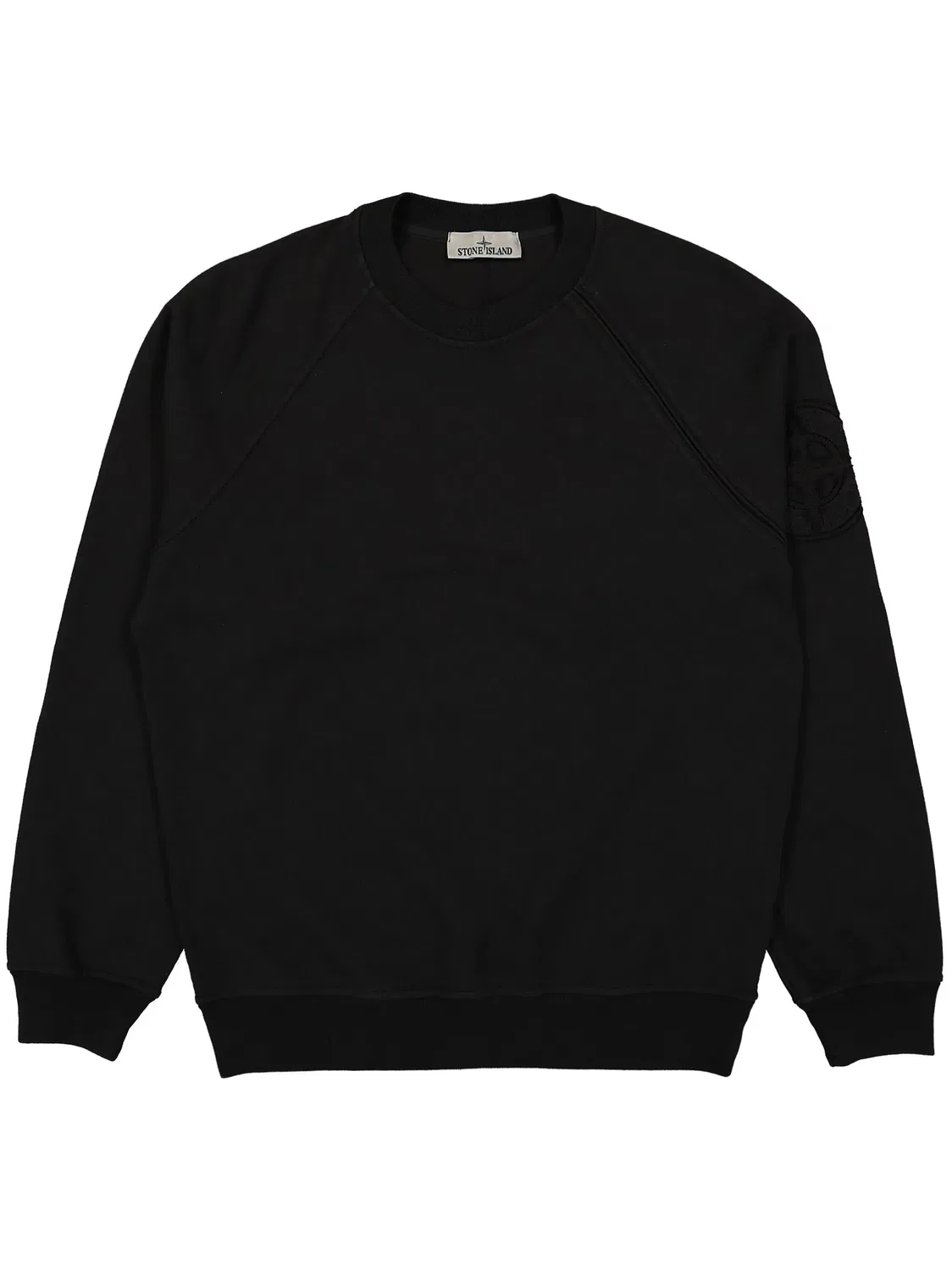 Свитшот Compass из хлопка Stone Island, черный