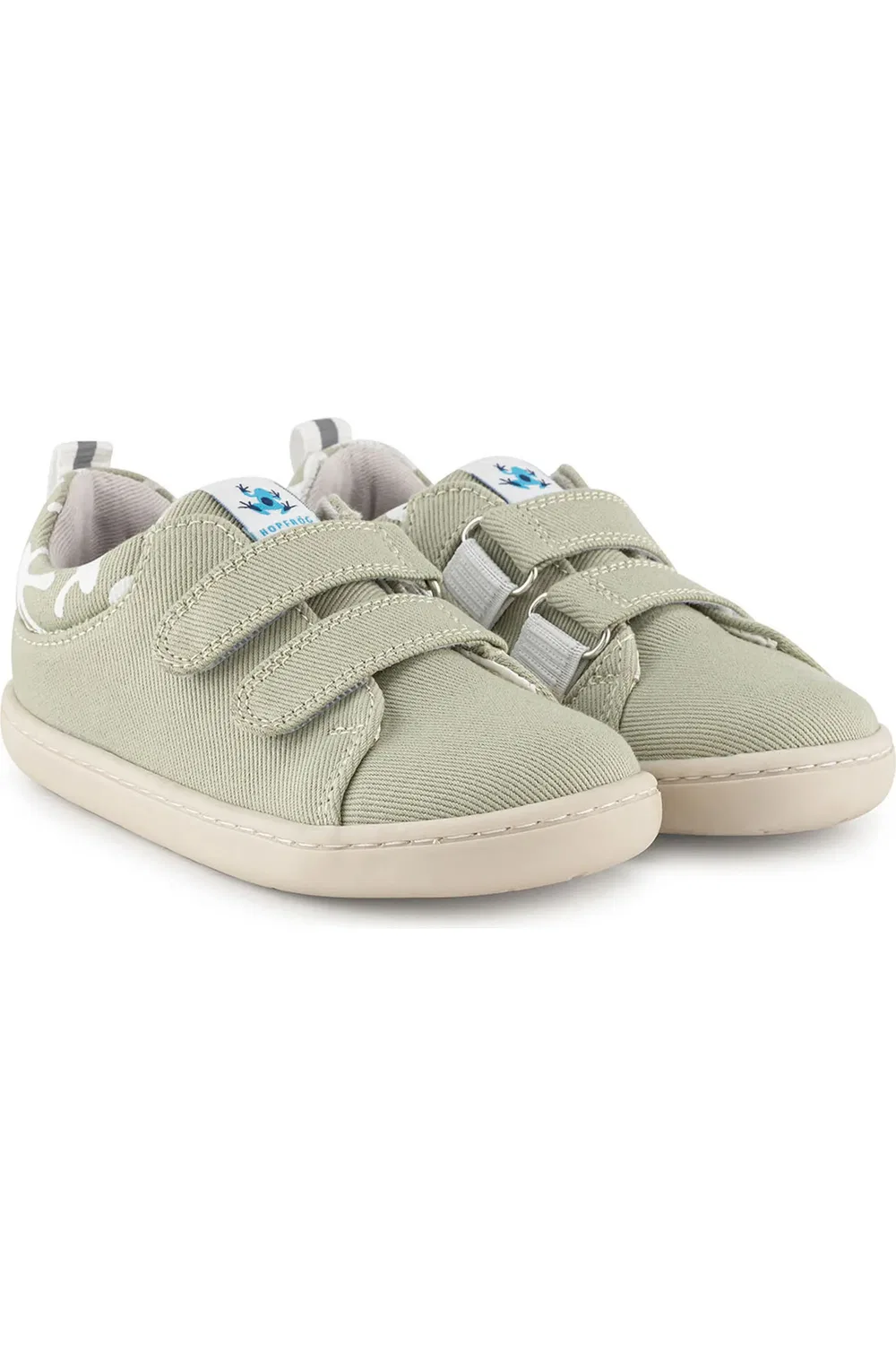 Детские кеды босоногие на широкой подошве Smart Walker Hopfrög Kids, Eco Nile Green