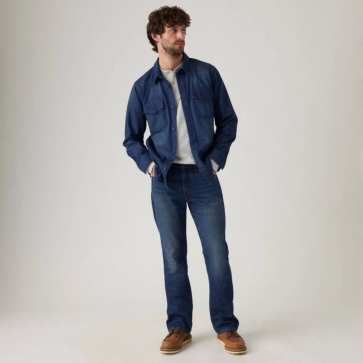 Джинсы 537 Western Bootcut для мужчин Levi's, Wow Have Fun - Dark Wash
