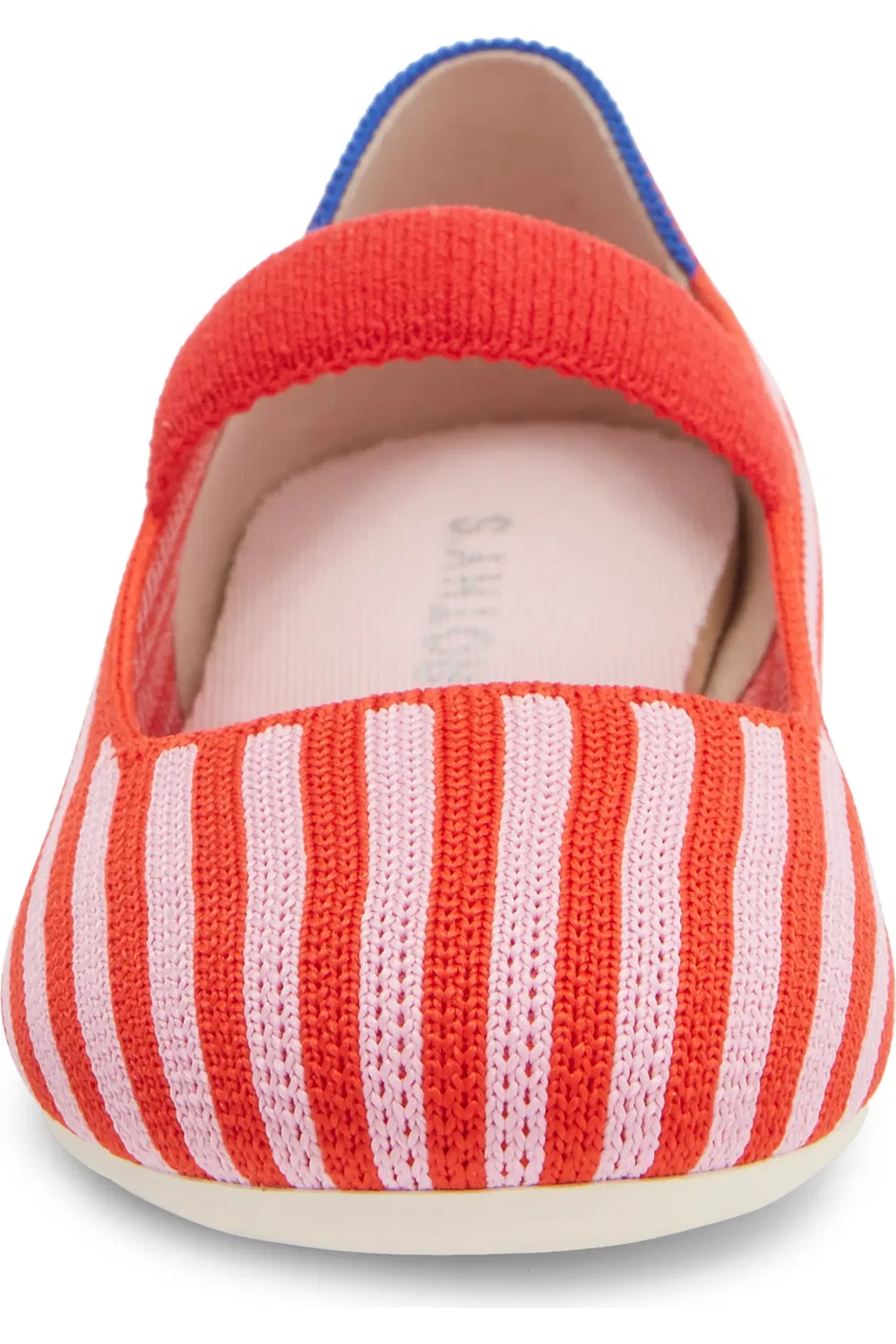 Туфли детские мэри-джейн с эластичным ремешком Rothy's, Cherry Stripe — фото 4