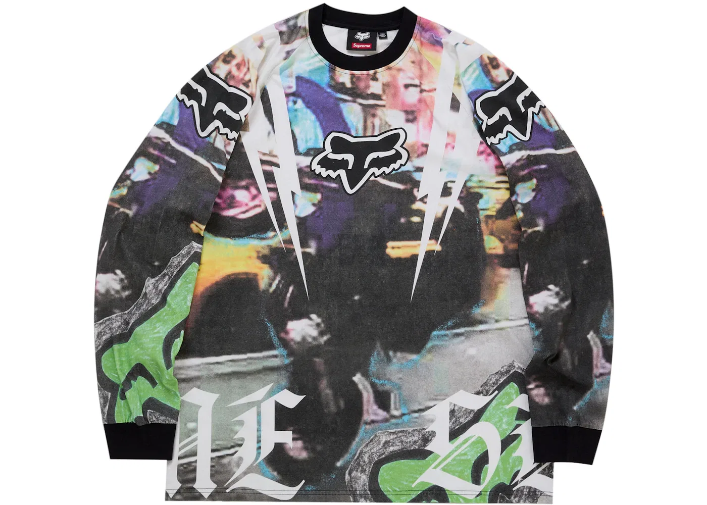 Мужской топ с принтом Fox Racing L/S Top Supreme, мультиколор