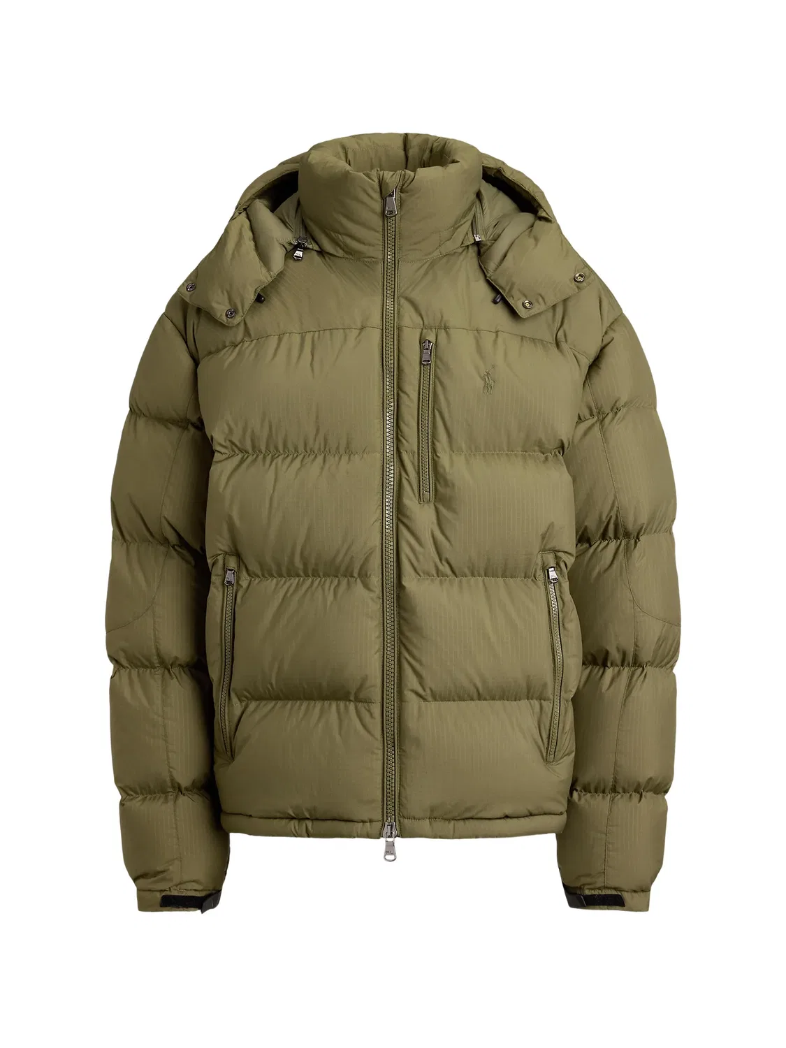 Пуховик Graham с капюшоном Polo Ralph Lauren, зеленый