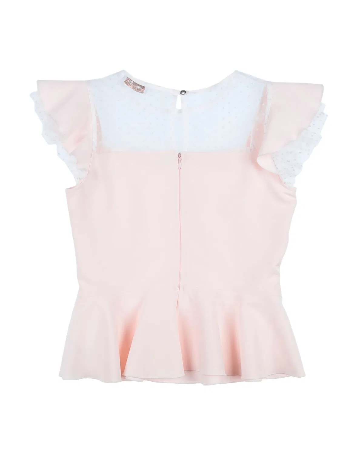 Детская футболка для девочек с круглым вырезом Monnalisa, Light Pink — фото 2