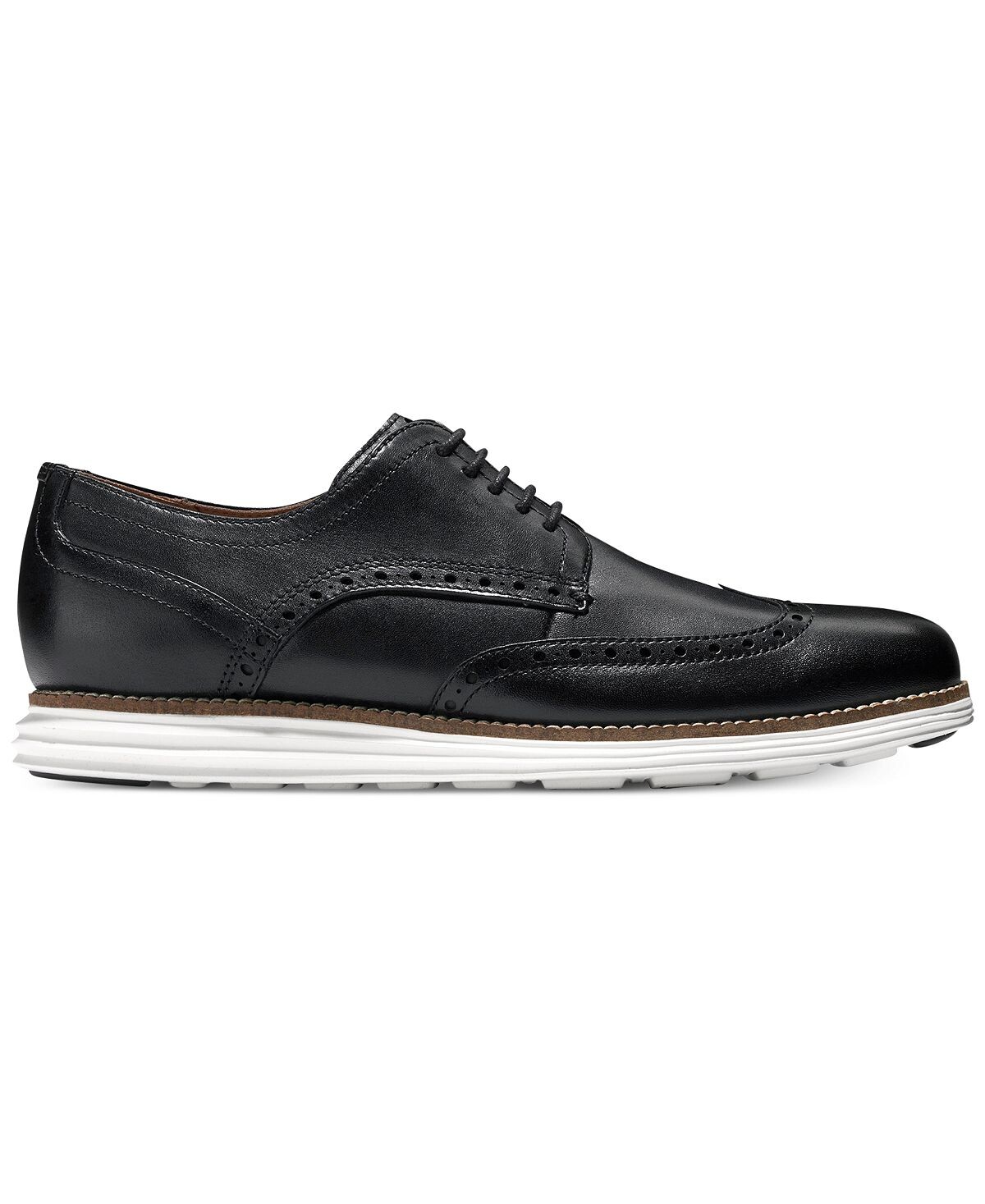 Мужские оригинальные оксфорды grand wing Cole Haan, черно-белый — фото 3