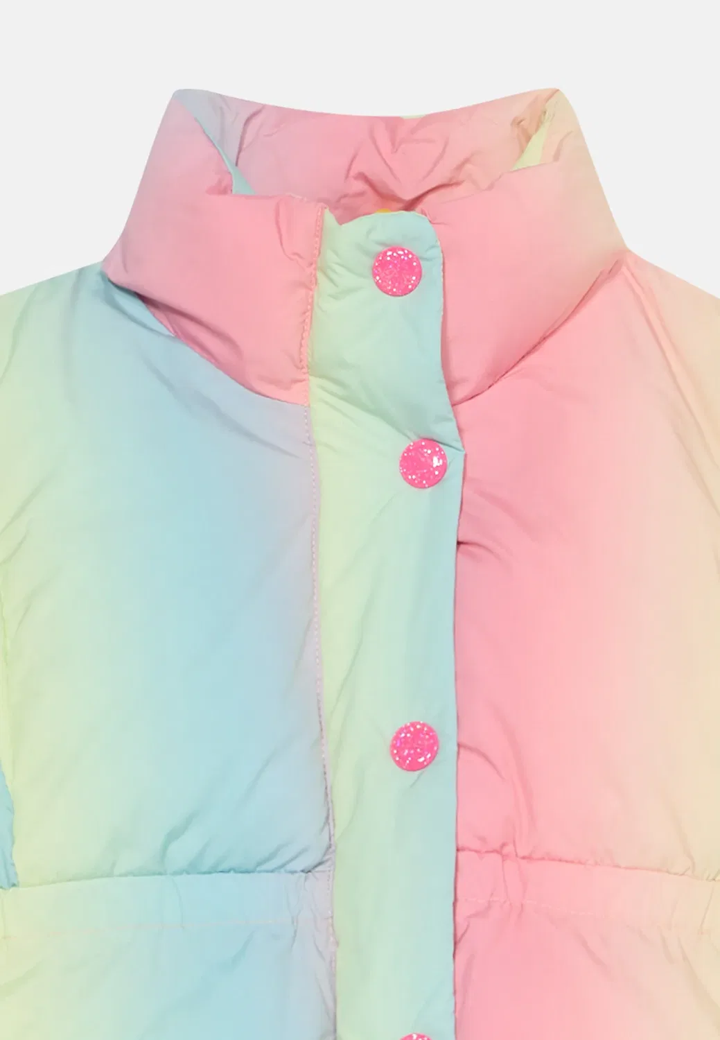 Пуховый жилет без рукавов для девочки Billieblush, Multi-Coloured — фото 4