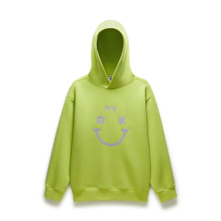 Детское худи с капюшоном BANANA IN, Fruit Lime Green