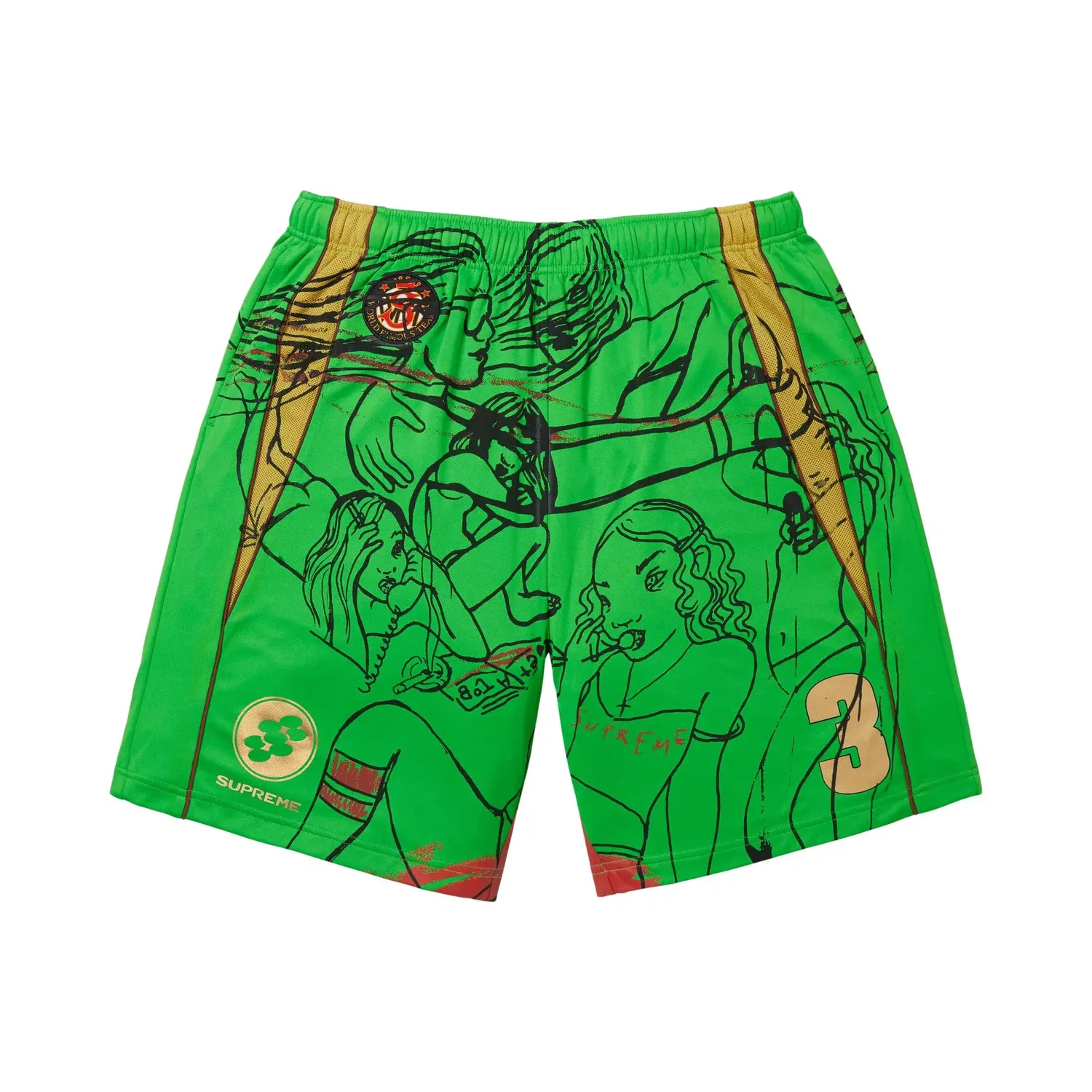 Шорты x Rita Ackermann Supreme, Green