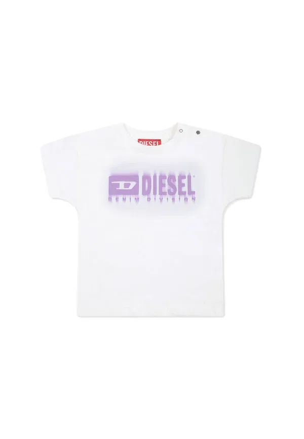 Футболка с принтом Diesel, белый