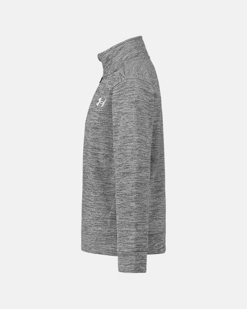 Флисовый пуловер для мальчиков с четвертью молнии Armour Fleece Twist UnderArmour, Mod Gray/White — фото 4