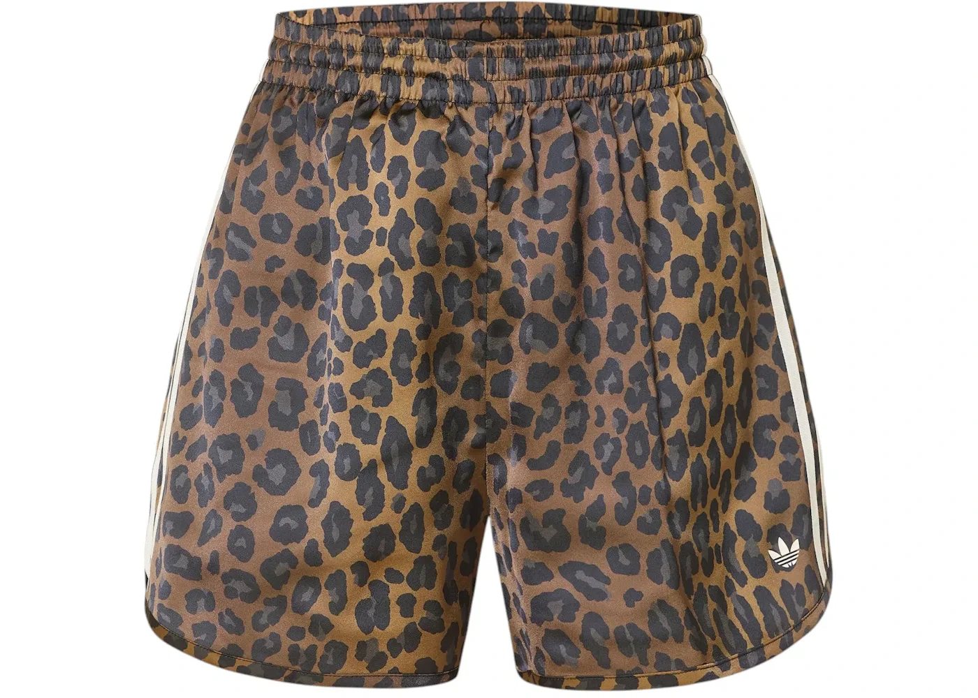 Женские шорты из атласа с принтом Shorts Adidas, Multicolor/Bronze Strata