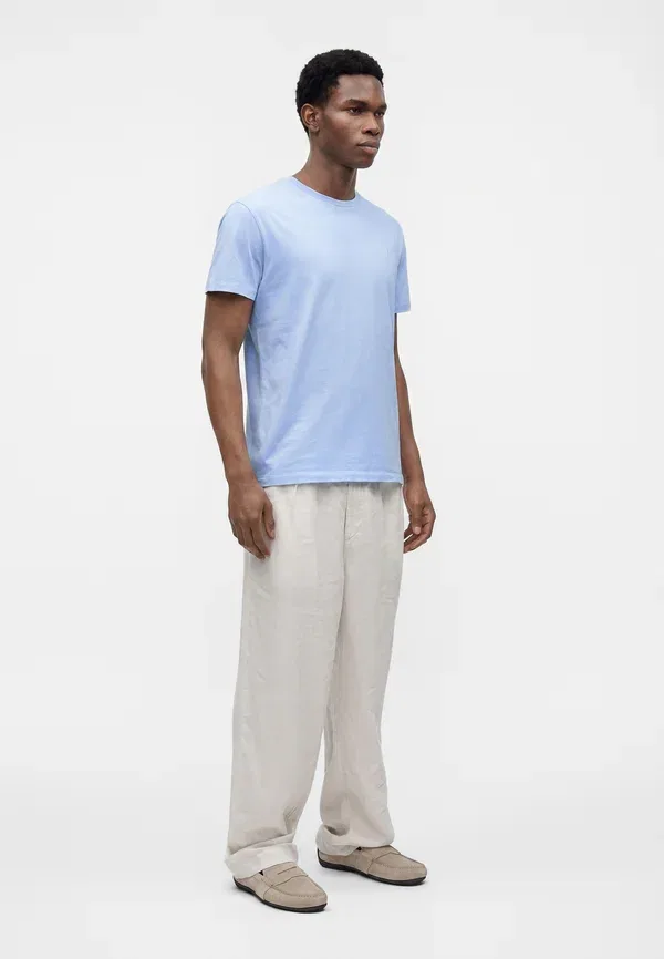 Футболка хлопковая Basic t-shirt Polo Ralph Lauren, Pebble Blue, синий — фото 4