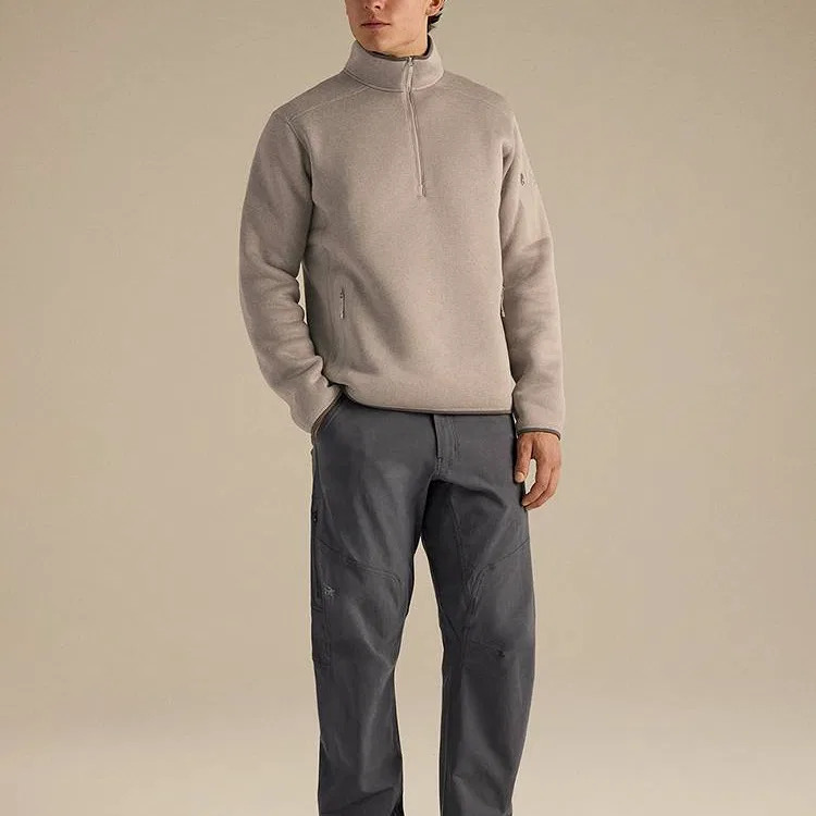 Мужской флисовый топ с воротником-стойкой COVERT Arcteryx, Elegant Brown/Rune Heather — фото 4