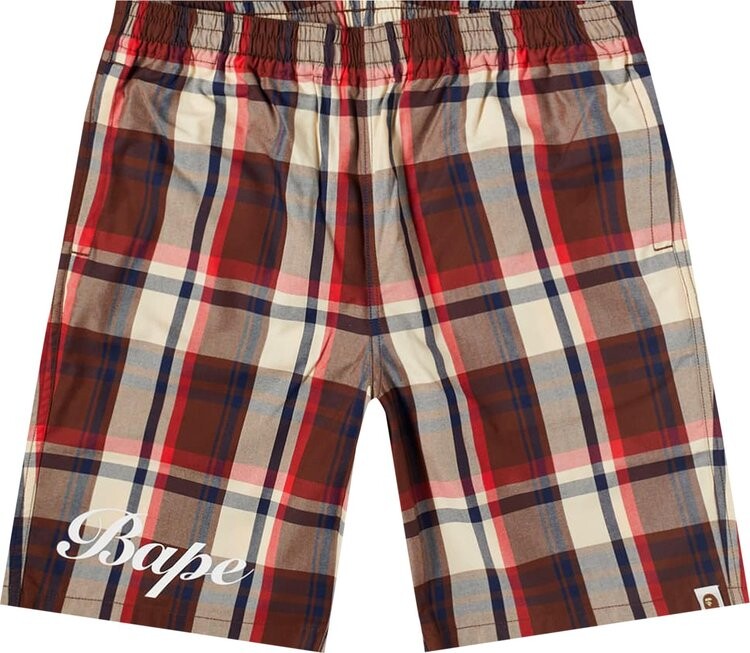 

Шорты BAPE Check Shorts 'Red', красный