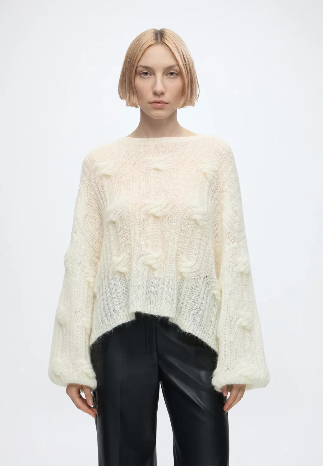 Фамае - джемпер Boss, Open White
