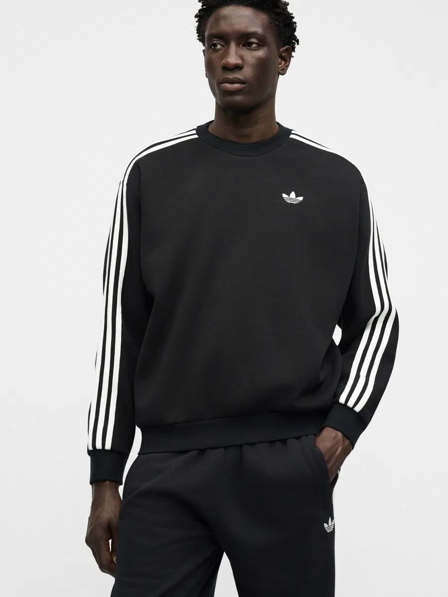 Толстовка ADIDAS ORIGINALS 'Adicolor' черного цвета — фото 4