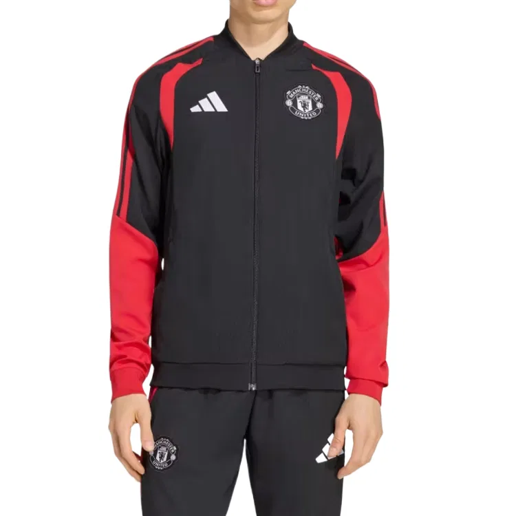Мужская куртка с бейсбольным воротником Adidas, черный — фото 3