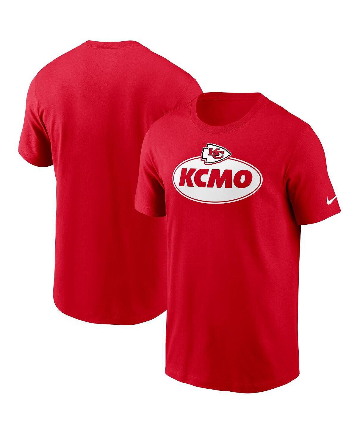 

Мужская красная футболка kansas city chiefs hometown collection kcmo Nike, красный