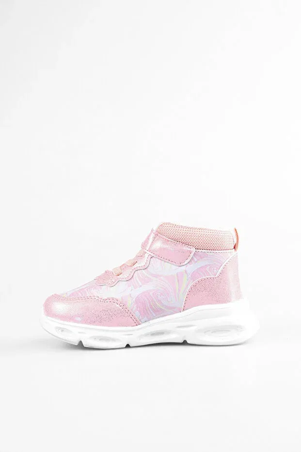 Детские ботинки для девочек с ортопедической поддержкой Pony Lighted Lightweight Ankle-Length Orthopedic Girls' Boots Vicco, Pink — фото 2
