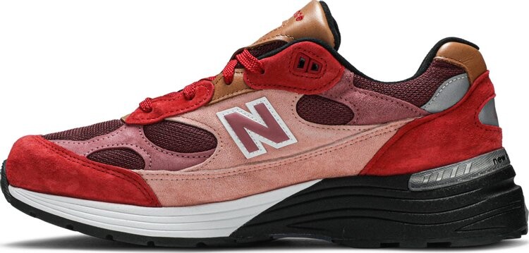 Лимитированные кроссовки New Balance Joe Freshgoods x Don't Be Mad x 992 Made in USA 'Anatomy of a Heart', красный — фото 4