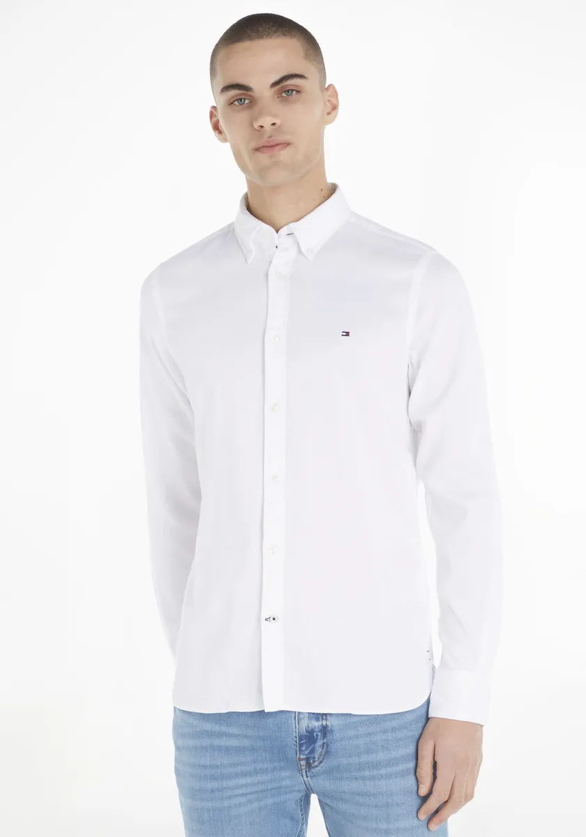 

Рубашка с длинными рукавами Tommy Hilfiger "LA-Shirt Flex Dobby", белый