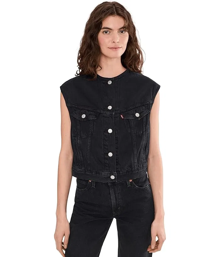 Жилет Collarless Shrunken 90s Vest Levi's Premium, None Your Business Stone