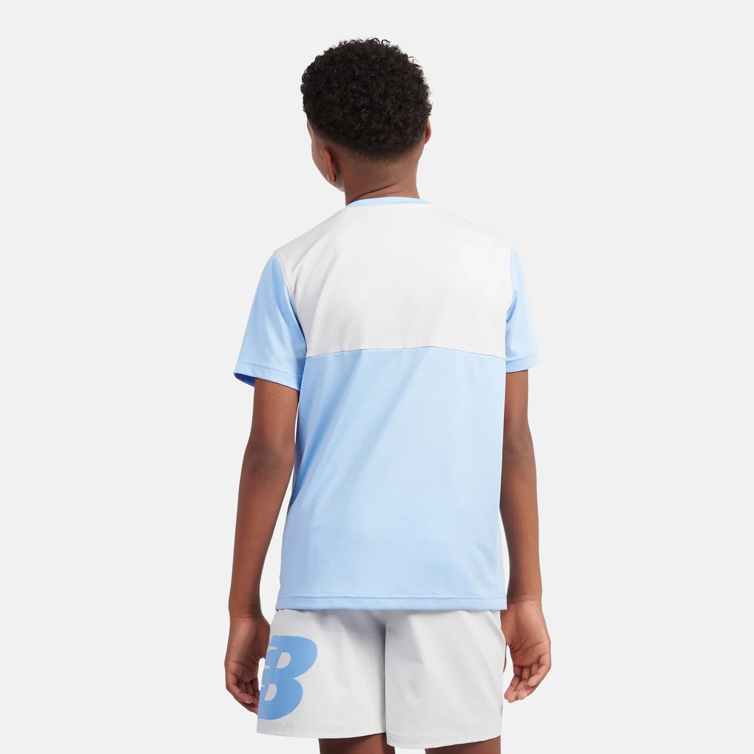Детская футболка с коротким рукавом RC T-Shirt New Balance, Electric Sky — фото 4